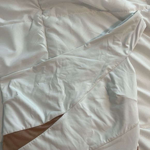 Boutique White One Shoulder Mesh Cut Out Swimsuit - Picture 3 of 9